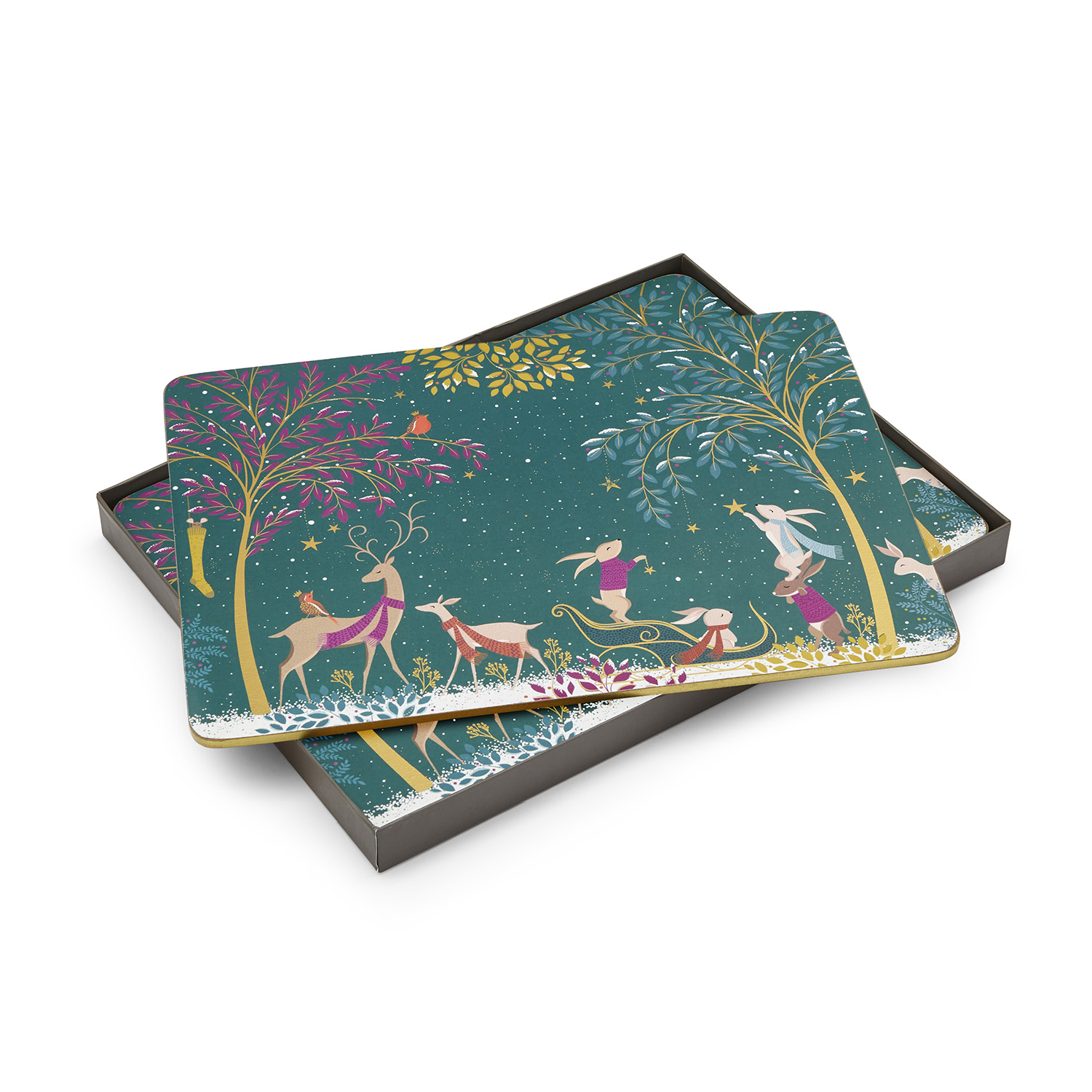 Sara Miller Woodland Tales Set of 4 Placemats image number null